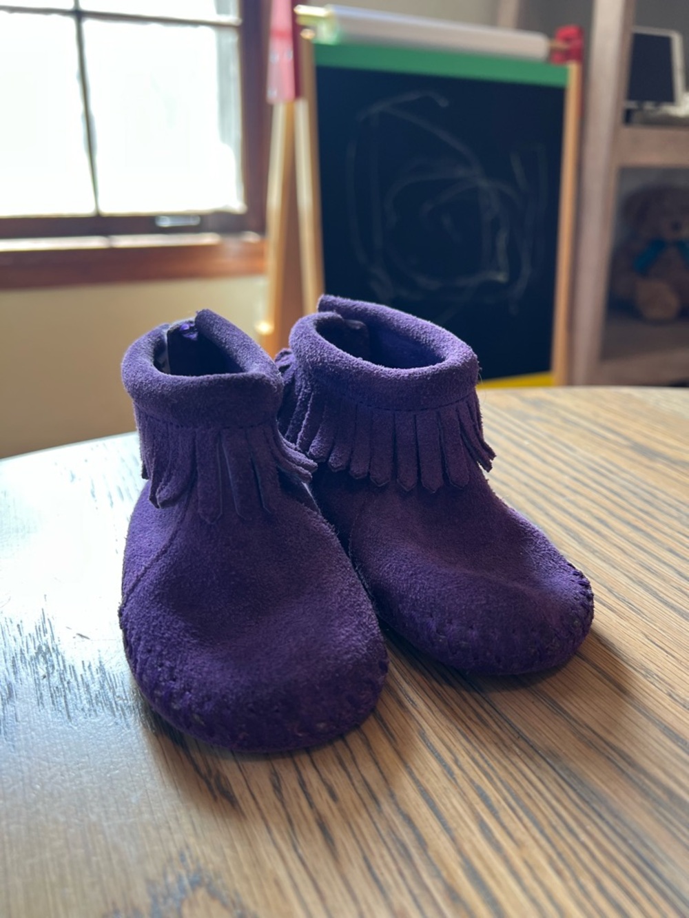 Minnetonka Fringe Moccasin Booties